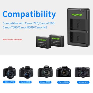 Foto 2 | Foto 2 | Batería De Repuesto Y Cargador Usb Dual Para Cámaras Canon Eos - Venta Internacional.