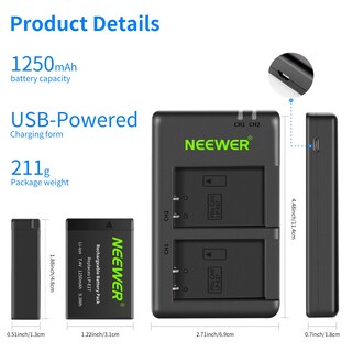Foto 3 | Foto 3 | Batería De Repuesto Y Cargador Usb Dual Para Cámaras Canon Eos - Venta Internacional.