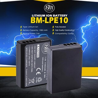 Foto 2 | Foto 2 | Bateria Bm Premium Lp-e10 Para Canon Eos Rebel T3-t7 1100d-2000d - Venta Internacional.