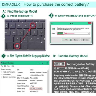 Foto 7 | Foto 7 | Batería Dmkaollk Sr04xl De 15 4 V 450 Mah Para Hp Omen 15 - Venta Internacional.