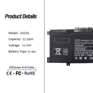 Foto 2 | Foto 2 | Batería Be sell Lk03xl Para Hp Envy X360 11 55 V Y 52 5 Wh - Venta Internacional.