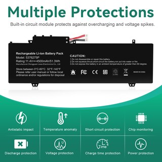 Foto 4 | Foto 4 | Batería Para Portátil Futurebatt 5376275p 11.4v 51.3wh - Venta Internacional.