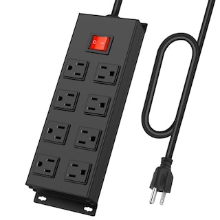 Foto 1 | Foto 1 | Tira De Alimentación Magnética Hhsoet De Metal De 8 Salidas Con Protector Contra Sobretensiones - Venta Internacional.