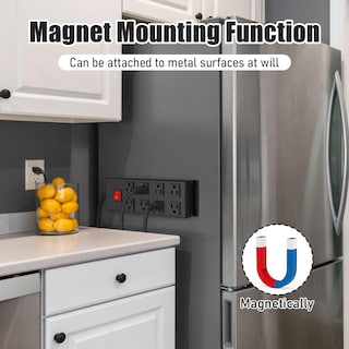 Foto 3 | Foto 3 | Tira De Alimentación Magnética Hhsoet De Metal De 8 Salidas Con Protector Contra Sobretensiones - Venta Internacional.