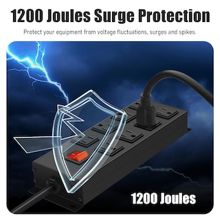 Foto 7 | Foto 7 | Tira De Alimentación Magnética Hhsoet De Metal De 8 Salidas Con Protector Contra Sobretensiones - Venta Internacional.