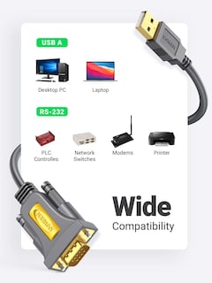 Foto 2 | Foto 2 | Adaptador Usb A Serie Ugreen Db9 Macho De 9 Pines Para Windows Mac De 3 Pies - Venta Internacional.