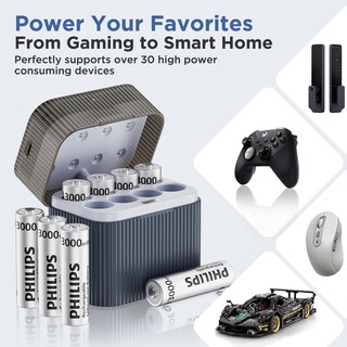 Foto 7 | Foto 7 | Pilas De Litio Aa Recargables Philips 3000 Mwh Paquete De 8 - Venta Internacional.