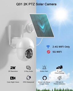 Foto 3 | Foto 3 | Cámara De Seguridad Anran 2k Inalámbrica Para Exteriores Con Sirena Paquete De 2 - Venta Internacional.