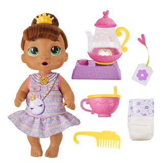 Foto 1 | Foto 1 | Baby Alive Muñeca Fiesta De Té Burbujeante Sophia Sparkle Bebé Con Cabello Castaño Juguetes Para Niñas Y Niños A Partir De 3