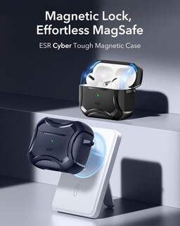 Foto 3 | Foto 3 | Funda Para Airpods 4 Esr Halolock Cyber Series Con Protección Contra Caídas - Venta Internacional.
