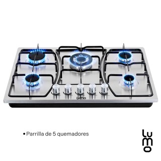 Foto 4 | Foto 4 | Combo Estufa De Empotrar 5 Quemadores Y Campana 60cm Acero