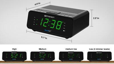 Foto 4 | Foto 4 | Radio Despertador Emerson Smartset Dual Alarm Cks1900 - Venta Internacional.