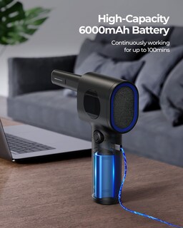 Foto 5 | Foto 5 | Plumero De Aire Inalámbrico Koonie Pro Con Batería De 6000 Mah Led - Venta Internacional.