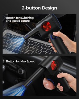 Foto 6 | Foto 6 | Plumero De Aire Inalámbrico Koonie Pro Con Batería De 6000 Mah Led - Venta Internacional.