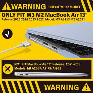 Foto 3 | Foto 3 | Funda Con Teclado Ibenzer Para Macbook Air De 13 6 Pulgadas Tipo C Color Sierra Blue - Venta Internacional.