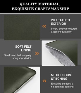 Foto 4 | Foto 4 | Funda Para Portátil Moko Para Macbook Pro De 14 Pulgadas 33 X 25 X 1 Cm Piel Sintética - Venta Internacional.