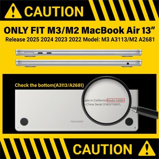 Foto 2 | Foto 2 | Kit De Funda Ibenzer Para Macbook Air 13.6'' Azul Marino 2022-2025 - Venta Internacional.
