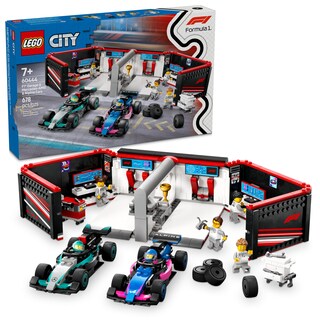 Foto 1 | Foto 1 | Lego City Taller De F1 Con Autos Mercedes-amg Y Alpine Juguete De Construcción Con 2 Modelos De Vehículos Minifiguras De 2 Pi