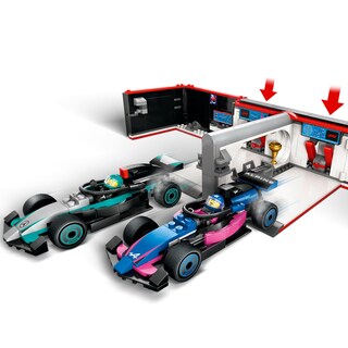 Foto 4 | Foto 4 | Lego City Taller De F1 Con Autos Mercedes-amg Y Alpine Juguete De Construcción Con 2 Modelos De Vehículos Minifiguras De 2 Pi
