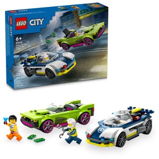 Foto 1 | Foto 1 | Lego City Auto De Policía Y Potente Auto Deportivo Set De Construcción De Juguetes 60415