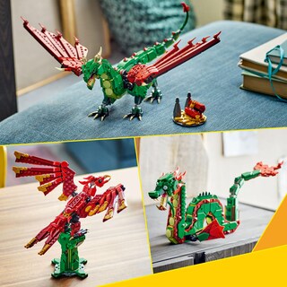 Foto 4 | Foto 4 | Lego Creator 3en1 Dragón Medieval Animal De Juguete De Construcción Transformable En Serpiente Marina O Fénix Regalo De Cumpl
