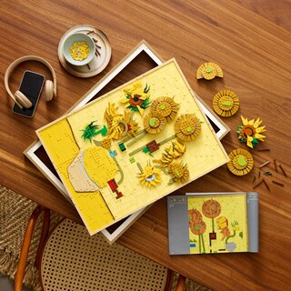 Foto 3 | Foto 3 | Lego Art Vincent Van Gogh: Los Girasoles Set De Construcción De Obra De Arte Mural Idea Para La Decoración Del Hogar Obra Pict