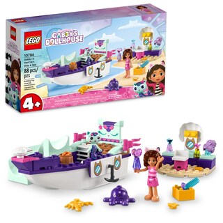 Foto 1 | Foto 1 | Lego Set De Juguetes De Construccion Gabby Dollhouse 10786 Barco Y Spa De Gabby Y Gatirena 88 Piezas