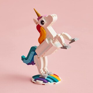 Foto 5 | Foto 5 | Lego Creator 31140 Unicornio Mágico Con Modelos De Un Unicornio Un Caballito De Mar Y Un Pavorreal Juguete Para Niños Y Niña