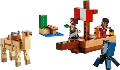 Foto 2 | Foto 2 | Lego Minecraft 21259 - Barco De Juguete Para Construir Con 2 Personajes Y 2 Animales Juegos De Aventura Para Niños Y Niñas A Pa