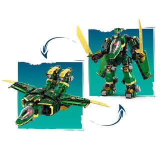 Foto 3 | Foto 3 | Lego Ninjago Mech Jet De Lloyd Kit De Construcción De Juguetes Ninja Set Transformable Con 5 Minifiguras Dragón Armas Y Moto