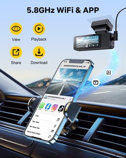 Foto 4 | Foto 4 | Cámara Para Salpicadero Gku D700 3 18 Pulgadas 4k Y 1080p Wifi Gps 64 Gb - Venta Internacional.