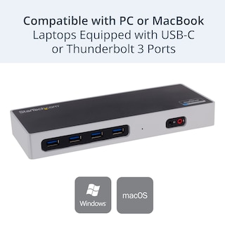 Foto 2 | Foto 2 | Estación De Acoplamiento Startech Dk30a2dh Dual 4k 60 Hz Usb-c/usb-a - Venta Internacional.
