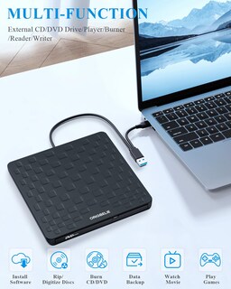Foto 5 | Foto 5 | Unidad Externa De Cd Dvd Origbelie Slim 13 Cm Usb 3.0 Tipo C - Venta Internacional.