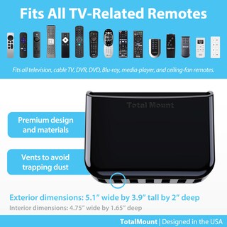 Foto 5 | Foto 5 | Soporte De Control Remoto Totalmount Universal Negro (paquete De 2) - Venta Internacional.