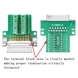 Foto 4 | Foto 4 | Adaptador Electrónico Ambest Db15 Macho Con Conector Sin Soldadura De 16 Mm - Venta Internacional.