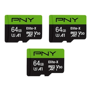 Foto 1 | Foto 1 | Tarjeta De Memoria Pny Elite-x Microsdxc De 64 Gb Clase 10 U3 V30 Paquete De 3 - Venta Internacional.