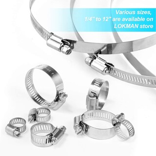 Foto 7 | Foto 7 | Abrazaderas De Manguera Lokman Paquete De 20 Acero Inoxidable 10-16 Mm - Venta Internacional.
