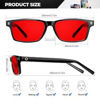 Foto 4 | Foto 4 | Gafas Bloqueadoras De Luz Azul Anyluv Sleep 99.9% Azul Verde - Venta Internacional.