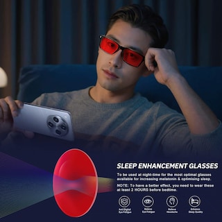 Foto 7 | Foto 7 | Gafas Bloqueadoras De Luz Azul Anyluv Sleep 99.9% Azul Verde - Venta Internacional.