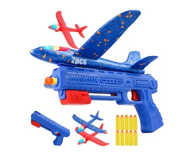 Foto 1 | Foto 1 | Catapulta Avión Juguetes Para Niños Una Pistola+dos Aviones