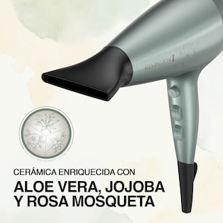 Foto 2 | Foto 2 | Remington Secadora De Cabello Profesional Con Cerámica Aloe Vera Jojoba Y Rosa Mosqueta Control De Frizz D27a-110f