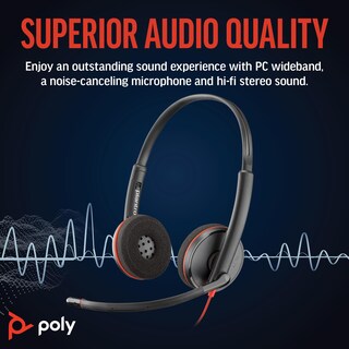 Foto 2 | Foto 2 | Auriculares Con Cable Poly Blackwire 3220 Con Cancelación De Ruido Usb-c - Venta Internacional.