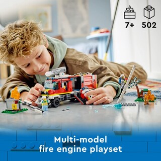 Foto 2 | Foto 2 | Lego Set De Juguetes De Construccion City 60374 Unidad Movil De Control De Incendios 502 Piezas