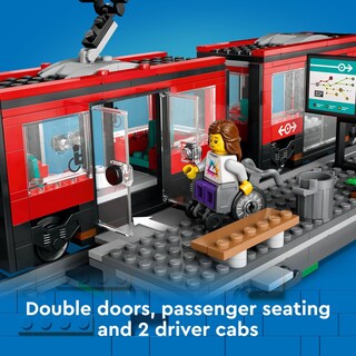 Foto 3 | Foto 3 | Lego City Tranvía Y Estación Del Centro Juguete Construible Para Fans De Los Tranvías Y Los Trenes Con 6 Minifiguras Y Figura
