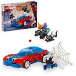 Lego Marvel Auto De Carreras De Spider-man Y Duende Verde Venomizado Acción 76279