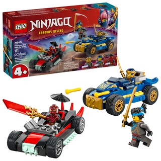 Foto 1 | Foto 1 | Lego Ninjago Desafío A Máxima Velocidad: Rogue Vs. Drix Juego Con 3 Minifiguras 2 Autos De Carreras 2 Catanas Ninja Y 1 Espada