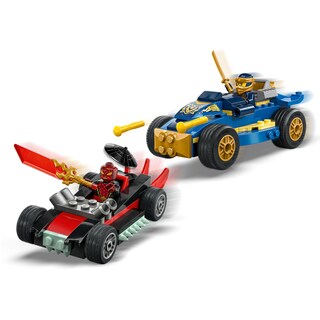 Foto 5 | Foto 5 | Lego Ninjago Desafío A Máxima Velocidad: Rogue Vs. Drix Juego Con 3 Minifiguras 2 Autos De Carreras 2 Catanas Ninja Y 1 Espada