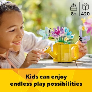 Foto 3 | Foto 3 | Lego Creator 3en1 31149 Flores En Regadera Bloques De Construcción Para Niños Y Niñas Set De Jugetes Convertibles En Bota De