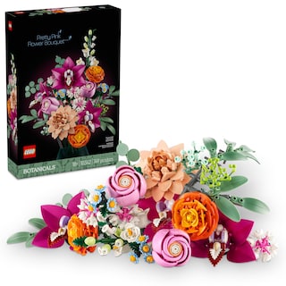 Foto 1 | Foto 1 | Lego Botanical Ramo De Flores Fantasía En Rosa Kit De Construcción Y Decoración Floral Para Adultos Orquídeas Ranúnculos Ros
