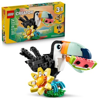Foto 1 | Foto 1 | Lego Creator 3en1 Fauna Salvaje: Tucán Tropical Figura Se Convierte En Mariposa De Juguete O Modelo De Pez Regalo Para Amantes